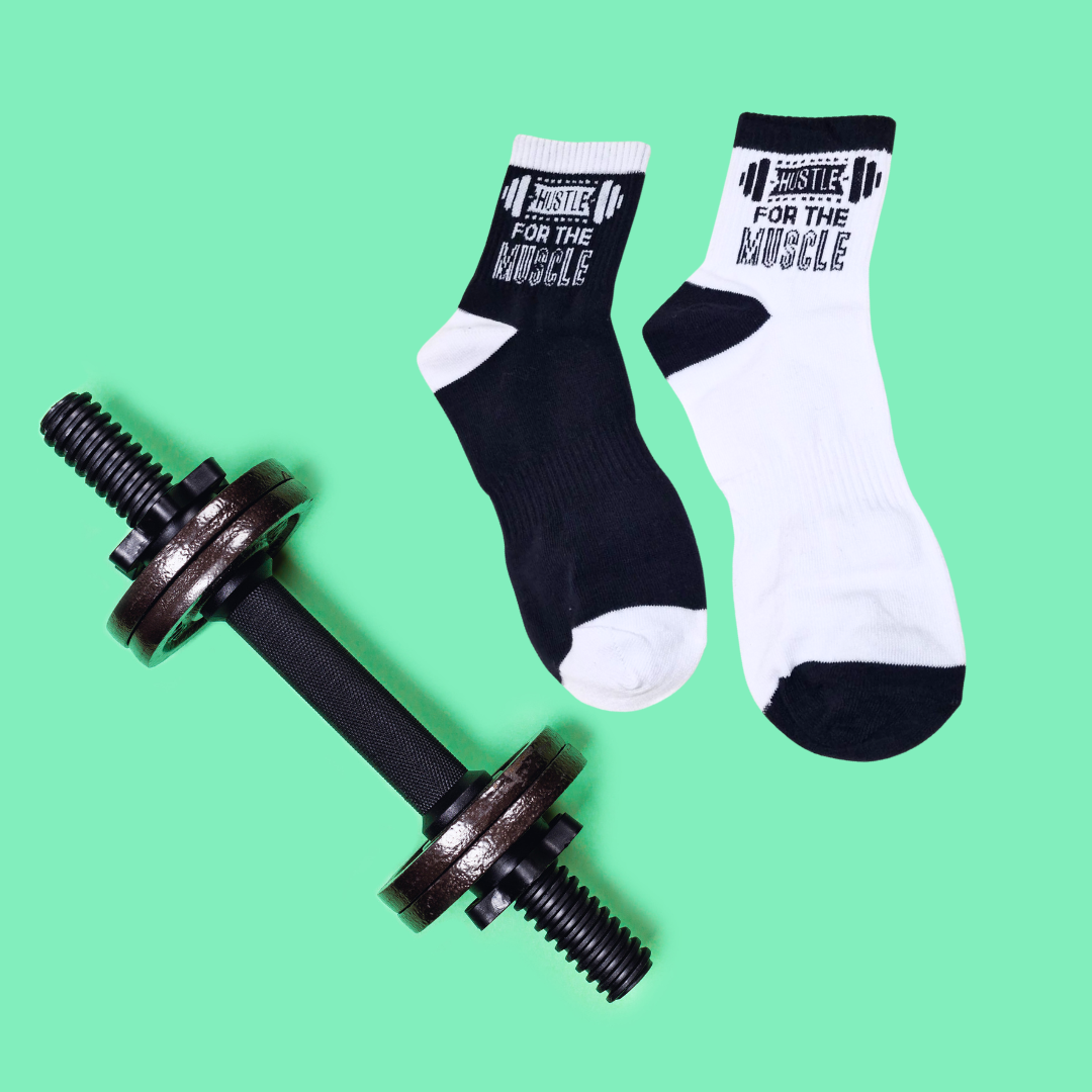 Gym Socks - Hustle For the Muscle