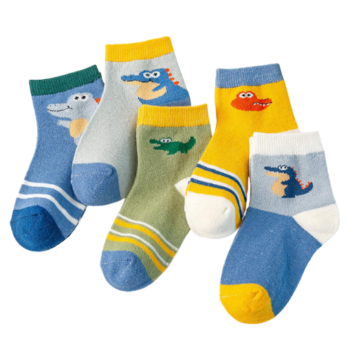 Kids - 5 packs Crocodile Socks