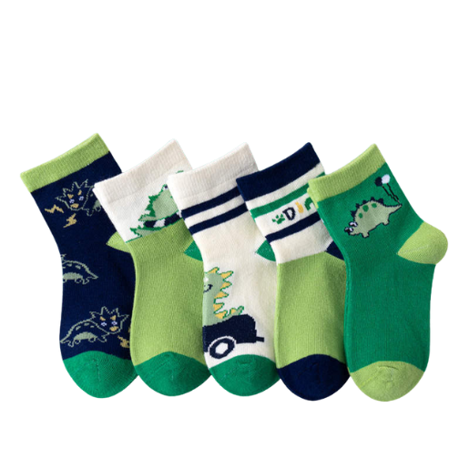 Kids - 5 packs Dinosaur Socks